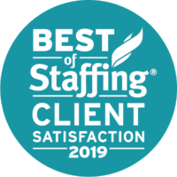 Best of Staffing Client Satisfaction. Ranked in the top 2% of agencies nationwide.